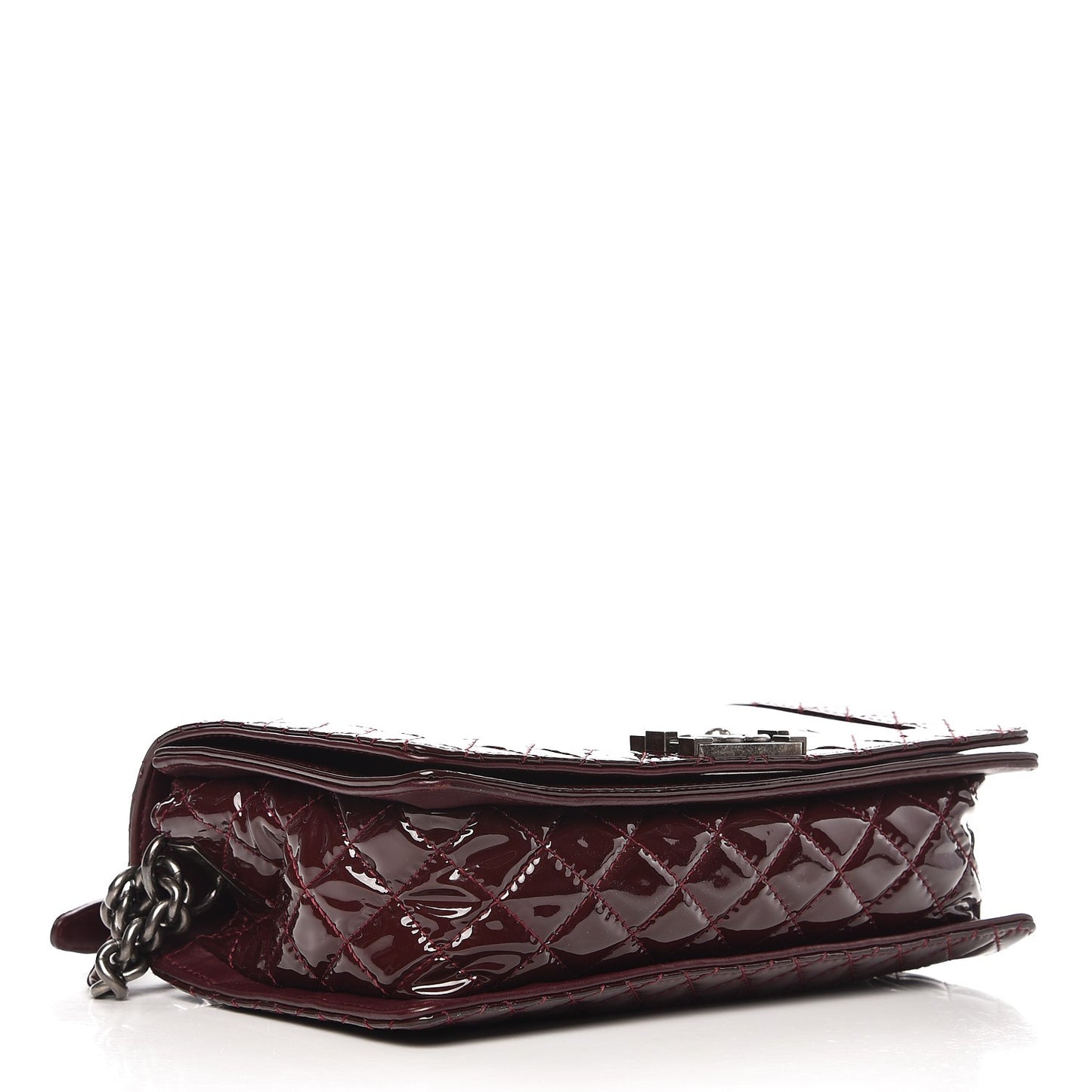 Calfskin New Medium Boy Reverso Flap Burgundy