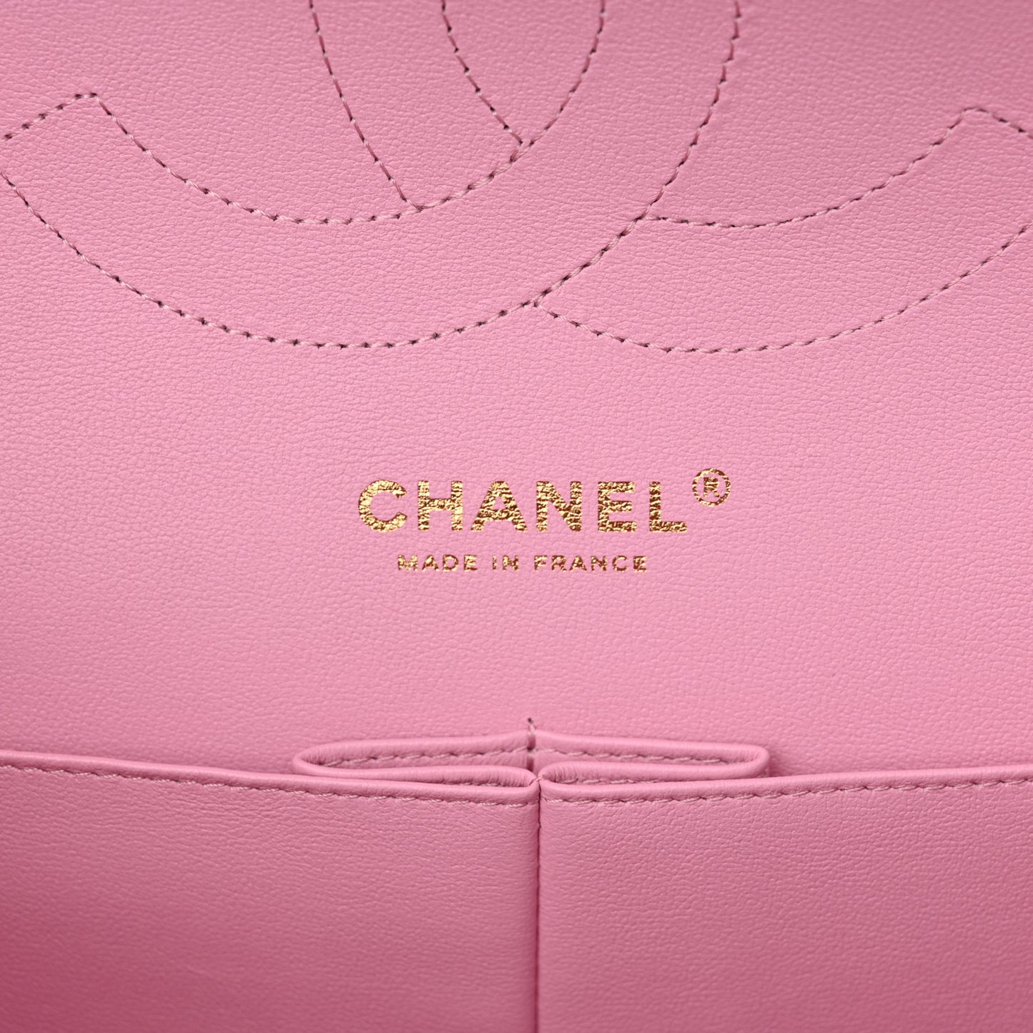 Caviar Quilted Jumbo Double Flap Pink