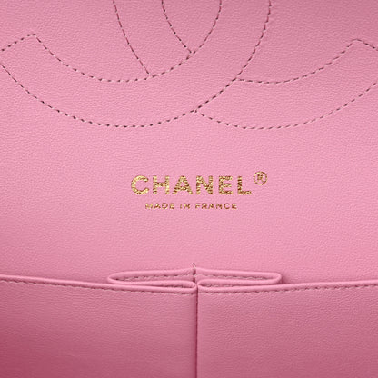 Chanel Caviar Quilted Jumbo Double Flap Pink 6 of 11