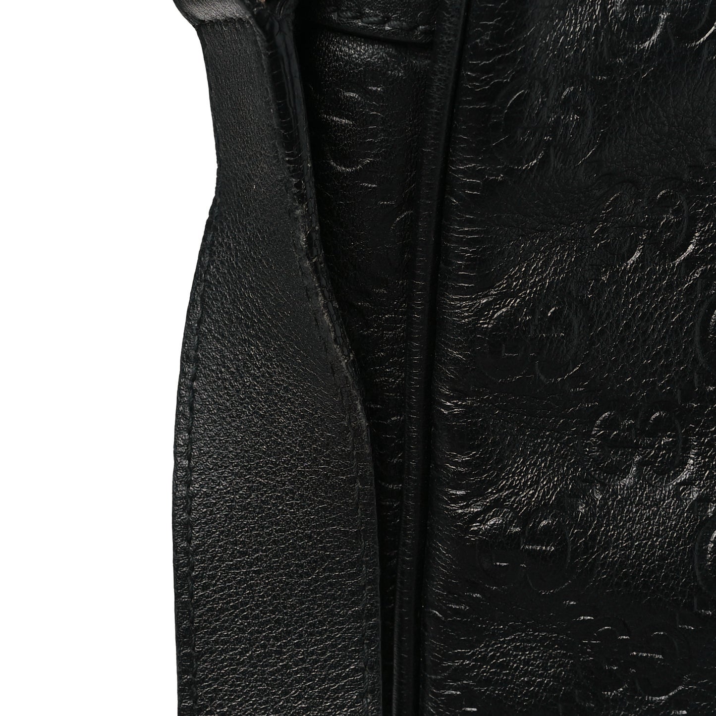 Guccissima Flat Messenger Bag Black