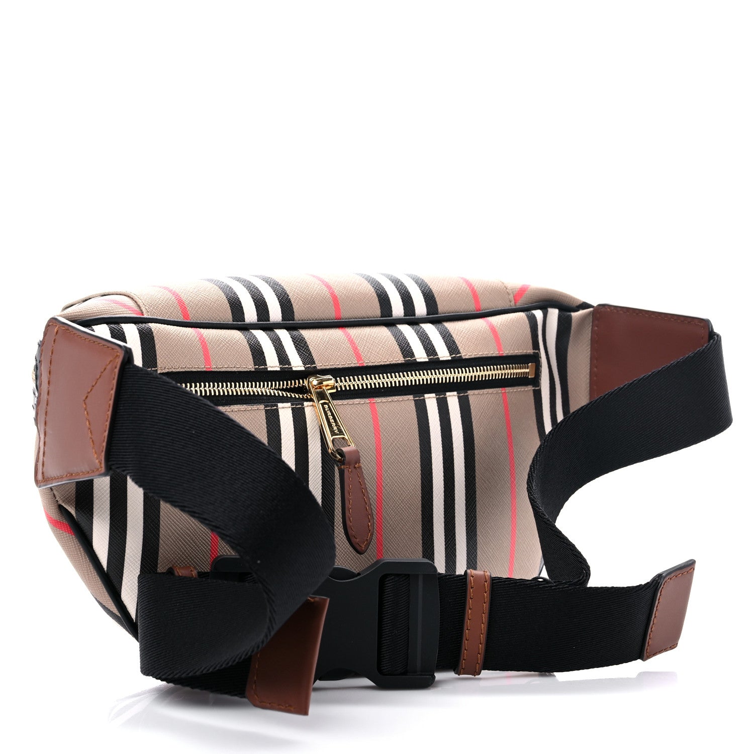 Burberry E-Canvas Icon Stripe Sonny Bum Bag Archive Beige 3 of 9