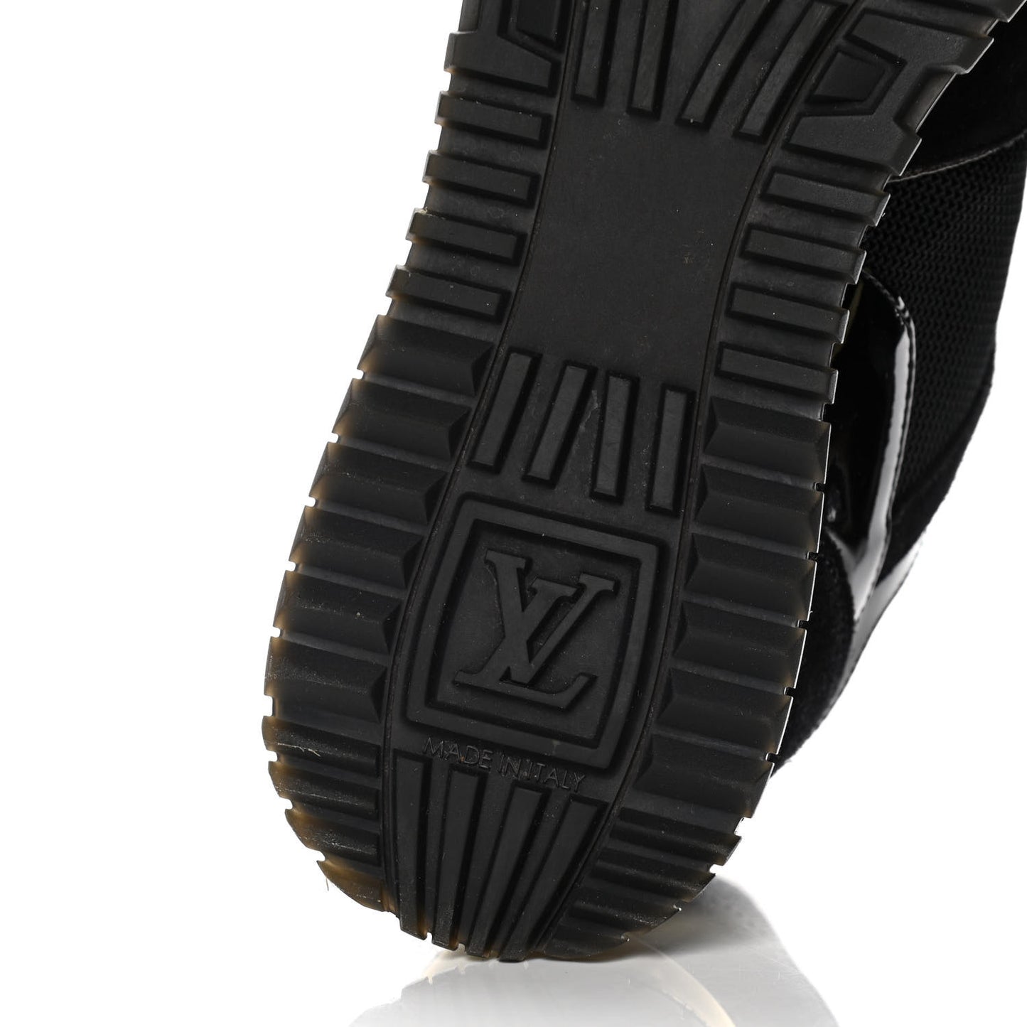 Suede Monogram Run Away Sneakers 37 Black