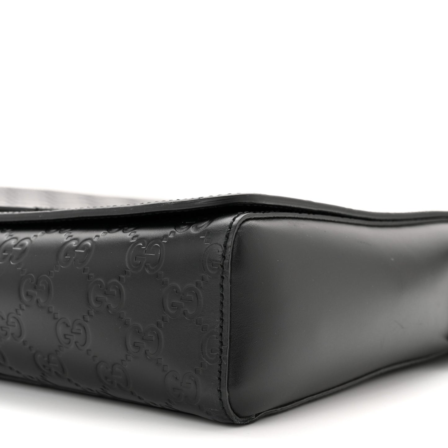 Guccissima Flap Messenger Bag Black