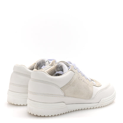 Chanel Calfskin Suede Coco Mark Logo Womens Sneakers 35.5 White 5 of 10