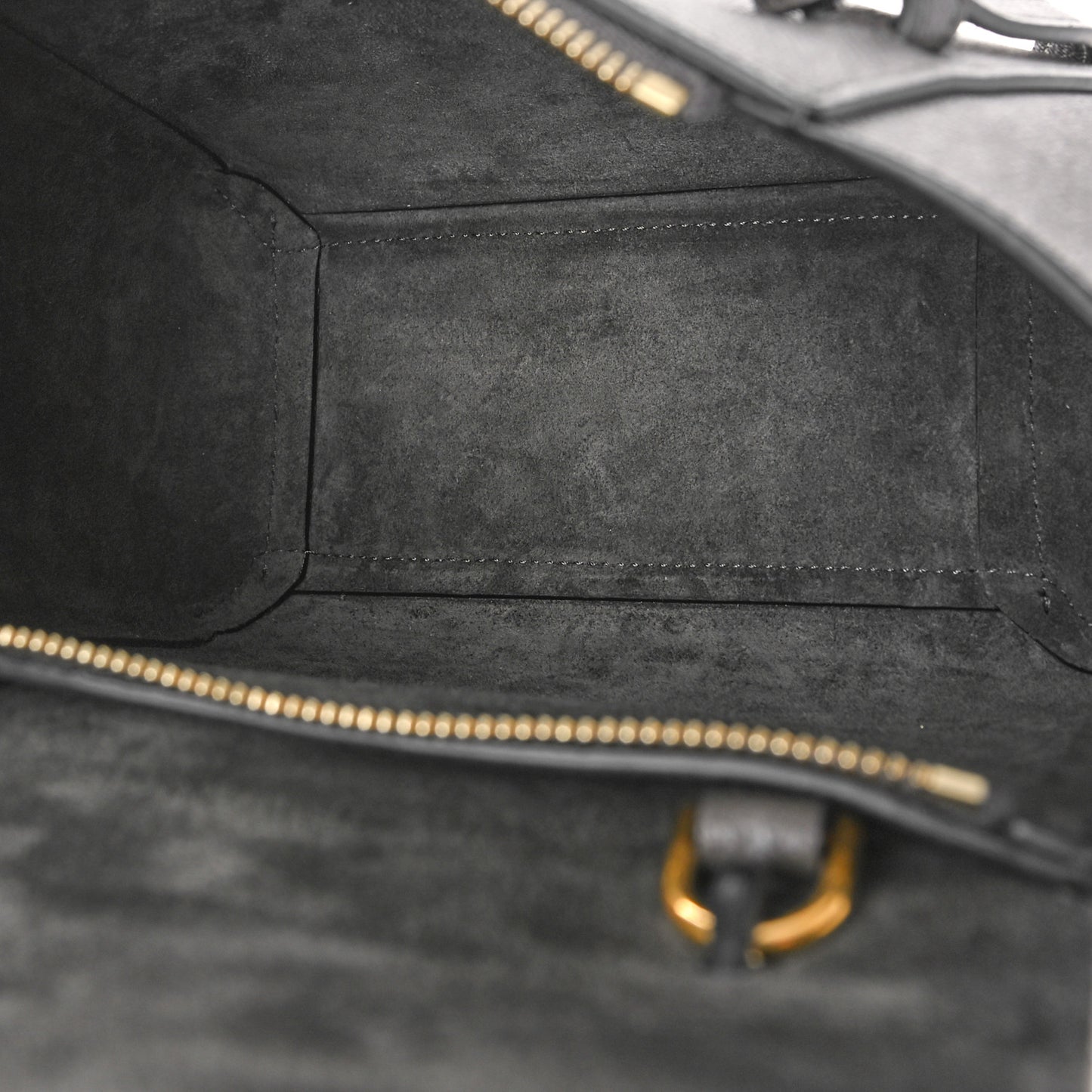 Grained Calfskin Nano Belt Bag Grey