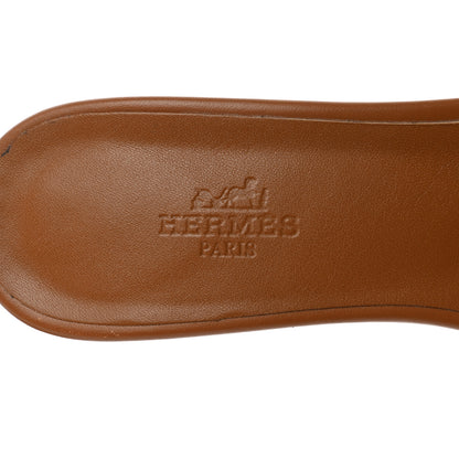 Hermes Calfskin Gigi 50 Sandals 37.5 Naturel 6 of 11