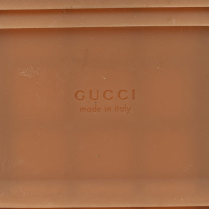Gucci Monogram Maxi GG Angelina Platform 55mm Slide Sandals 38.5 Camel Ebony 8 of 9