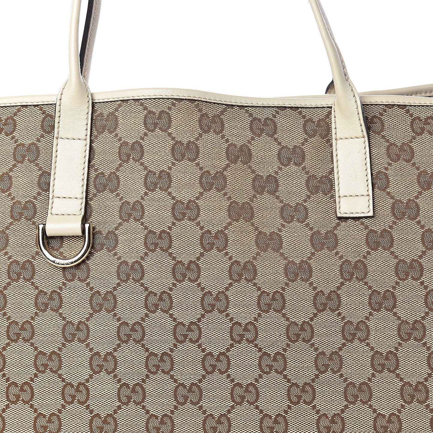 Monogram Large New Britt Tote Off White