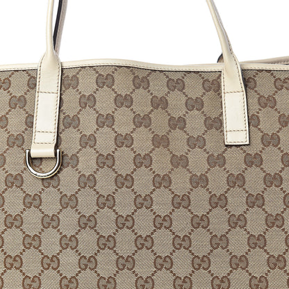 Gucci Monogram Large New Britt Tote Off White 17 of 17