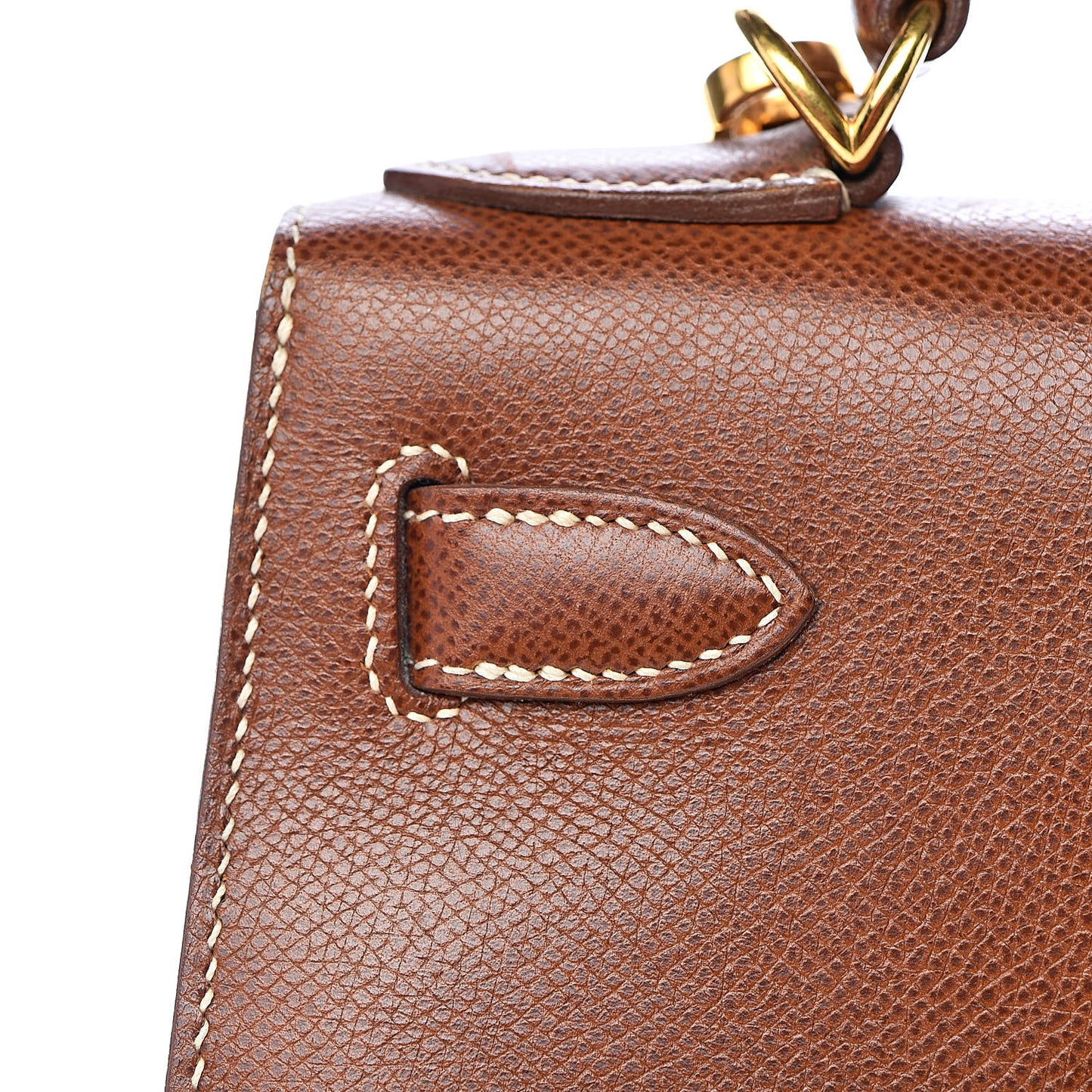 Veau Grain Lisse Kelly Sellier 28 Noisette