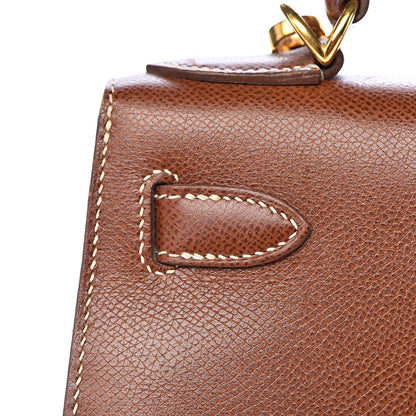 Hermes Veau Grain Lisse Kelly Sellier 28 Noisette 26 of 40