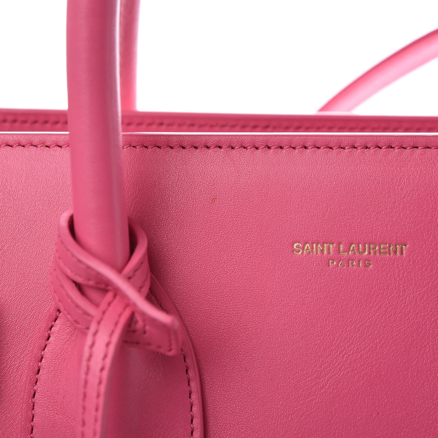 Saint Laurent Calfskin Small Sac De Jour Bubblegum 13 of 14