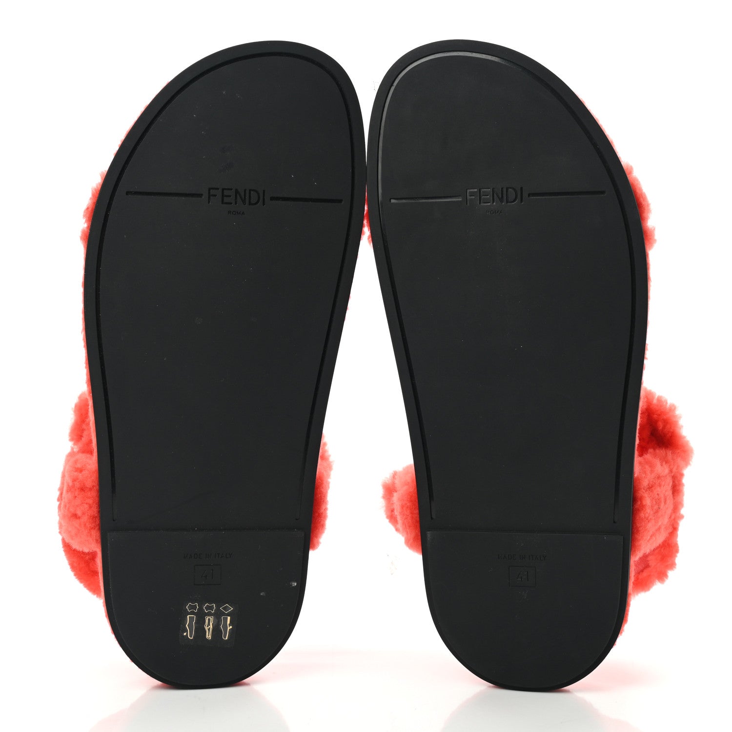 Fendi Shearling FF Fendi Feel Sandals 41 Georgia Georgia Scuro 5 of 8