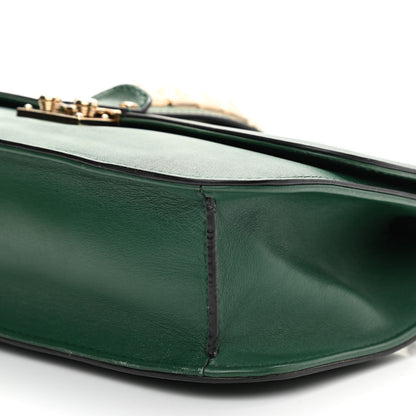 Valentino Garavani Vitello Medium Glam Lock Rockstud Flap Smeraldo 7 of 8