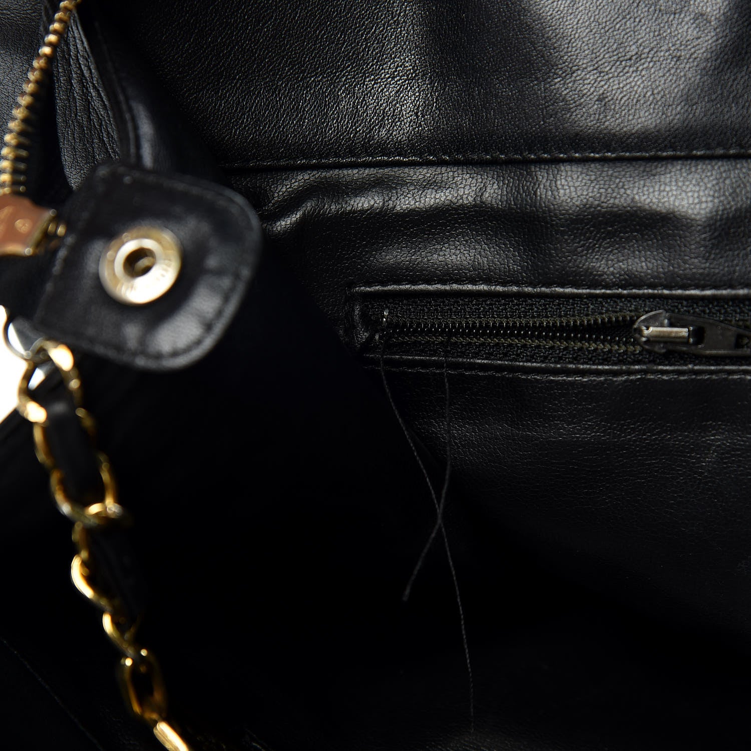 Chanel Calfskin Stitched XL Weekender Black 19 of 24