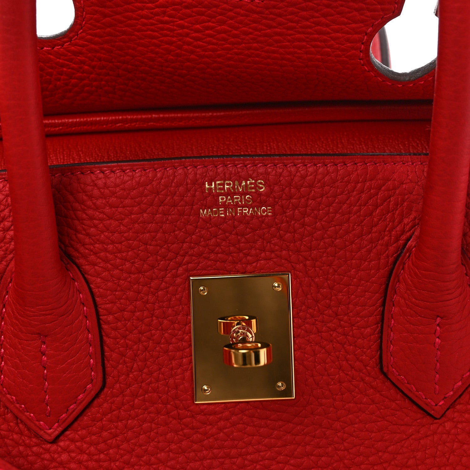Hermes Taurillon Clemence BIRKIN 35 Rouge Casaque 6 of 13