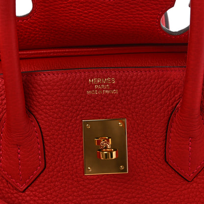Hermes Taurillon Clemence BIRKIN 35 Rouge Casaque 6 of 13