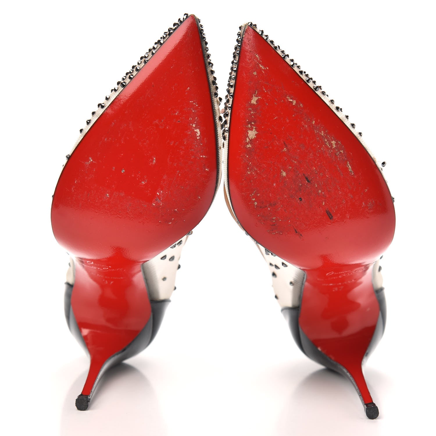 Christian Louboutin Crystal Strass Follies 100 Pumps 37 Version Hematite 5 of 10