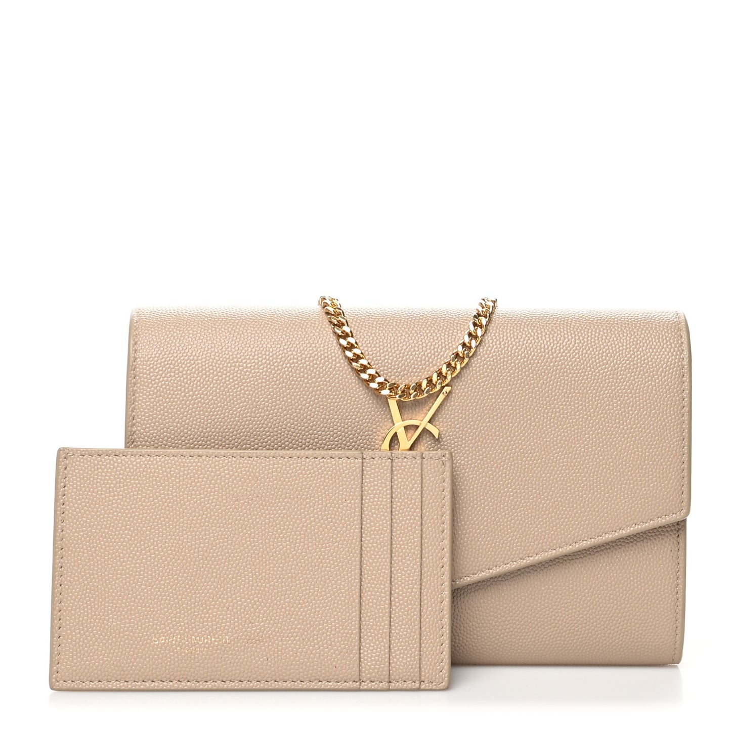 Grain De Poudre Monogram Uptown Chain Wallet Nude Powder