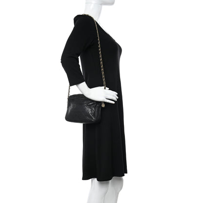 Chanel Lambskin Quilted Camera Case Black 2 of 14