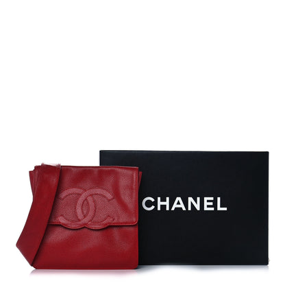 Chanel Caviar CC Shoulder Bag Red 9 of 9