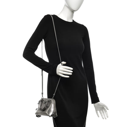 Prada Saffiano Lux Mini Promenade Tote Cromo 2 of 6