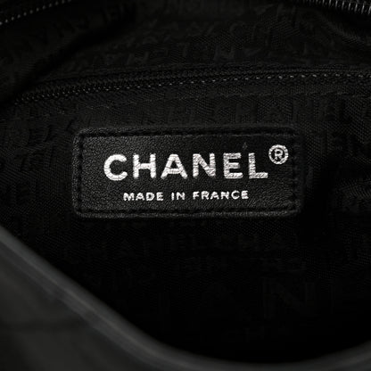 Chanel Lambskin Stitched Medium Ultimate Soft Tote Black 6 of 12