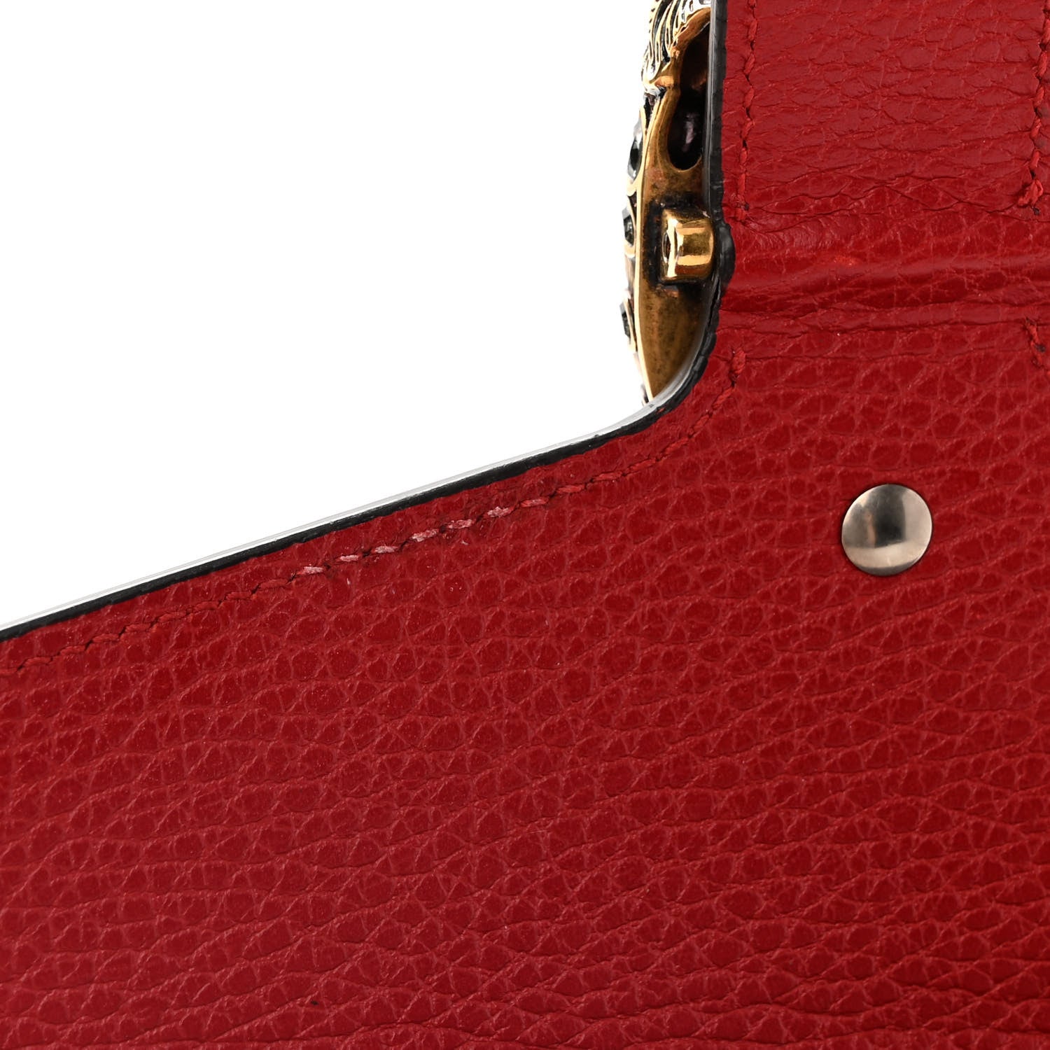 Gucci Calfskin Mini Dionysus Chain Wallet Hibiscus Red 13 of 16