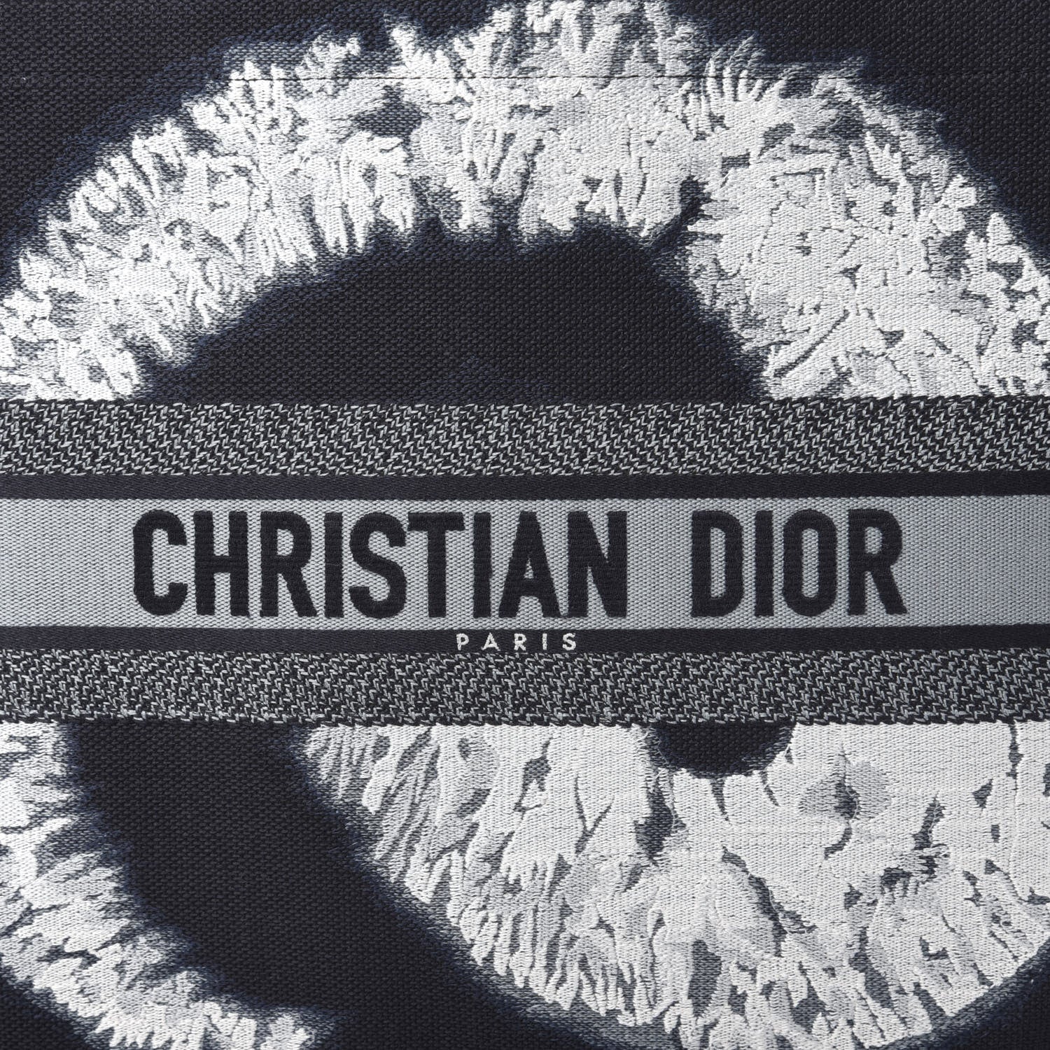 Christian Dior Canvas Embroidered Tie Dye Book Tote Blue Multicolor 10 of 10