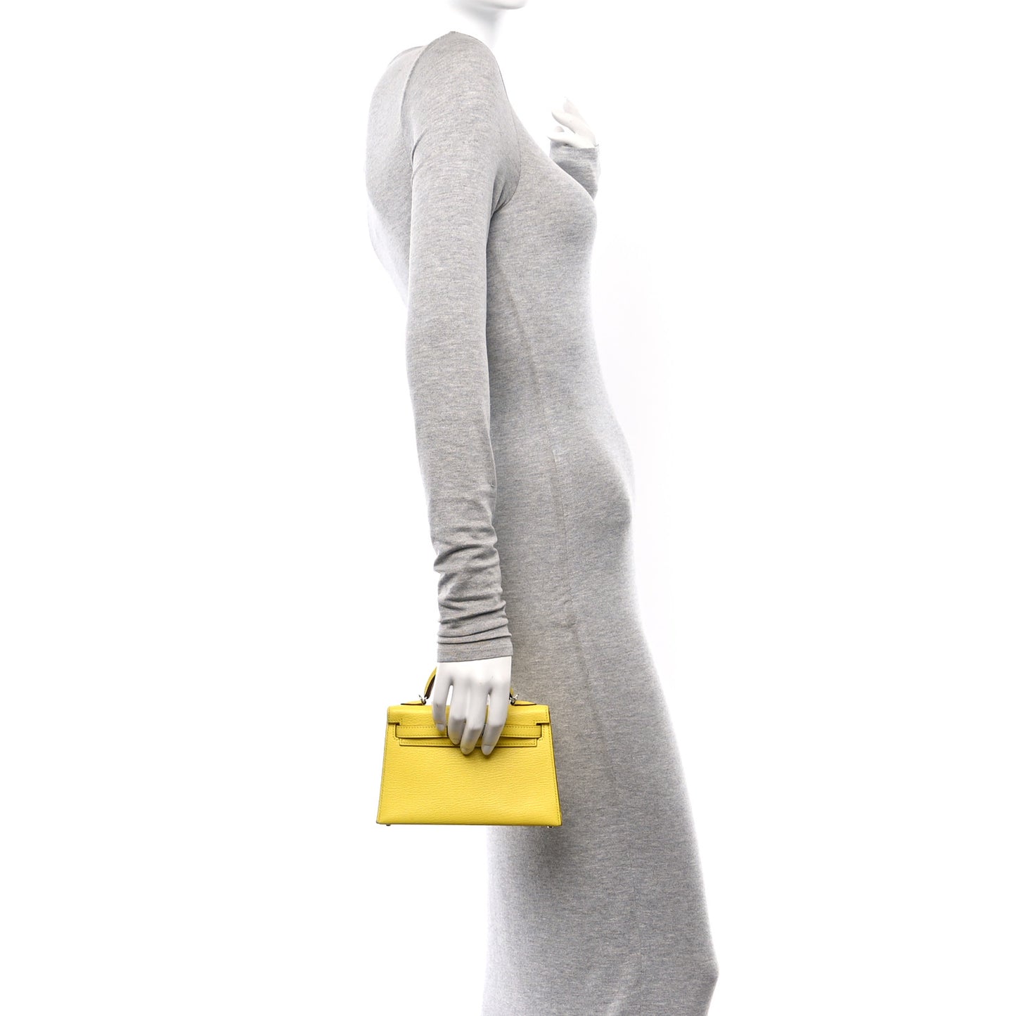 Chevre Mysore Mini Kelly Sellier 20 Jaune Citron