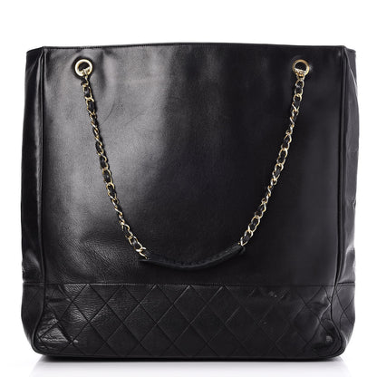 Chanel Lambskin Quilted Tote Black 1 of 5