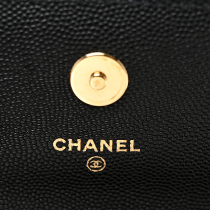 Chanel Caviar Quilted Enamel Coco Casino Flap Phone Holder With Chain Black 6 of 11