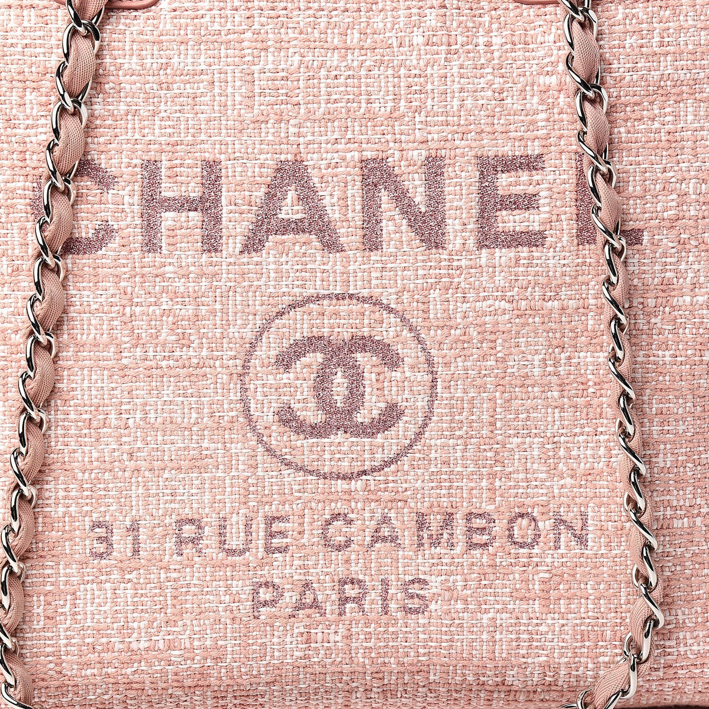Canvas Medium Deauville Tote Pink