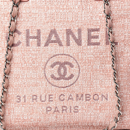 Chanel Canvas Medium Deauville Tote Pink 10 of 11
