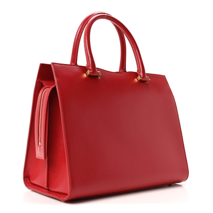 Saint Laurent Grain De Poudre Medium Uptown Tote Rouge Eros 3 of 10