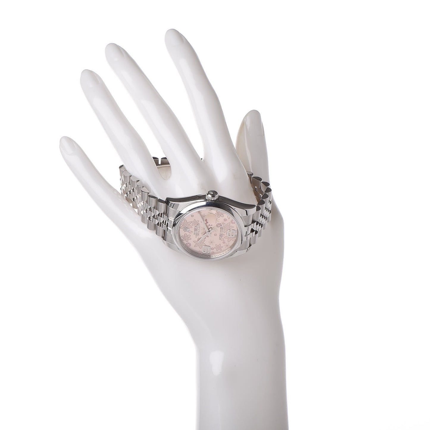 Stainless Steel 36mm Oyster Perpetual Datejust Watch Pink Flowers 116200
