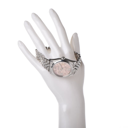 Rolex Stainless Steel 36mm Oyster Perpetual Datejust Watch Pink Flowers 116200 2 of 7