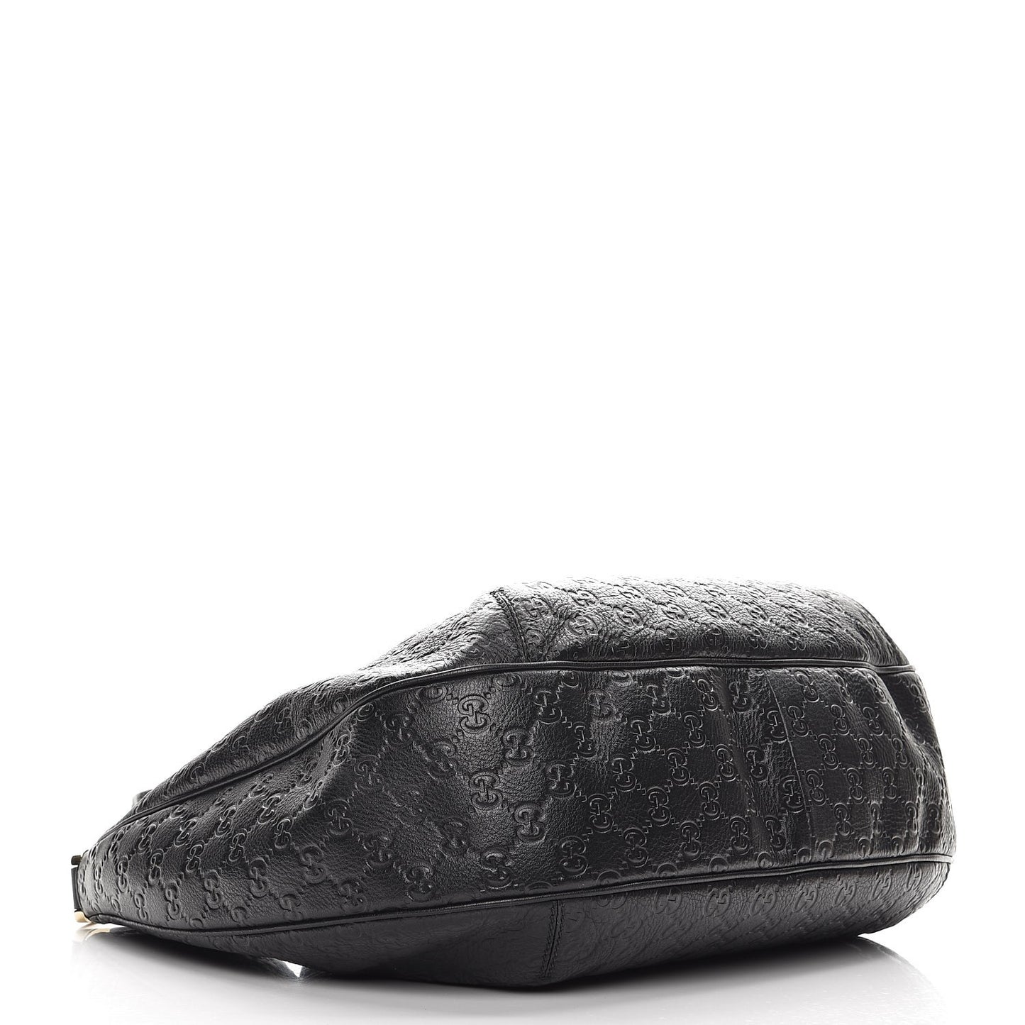 Guccissima Large New Ladies Web Hobo Black