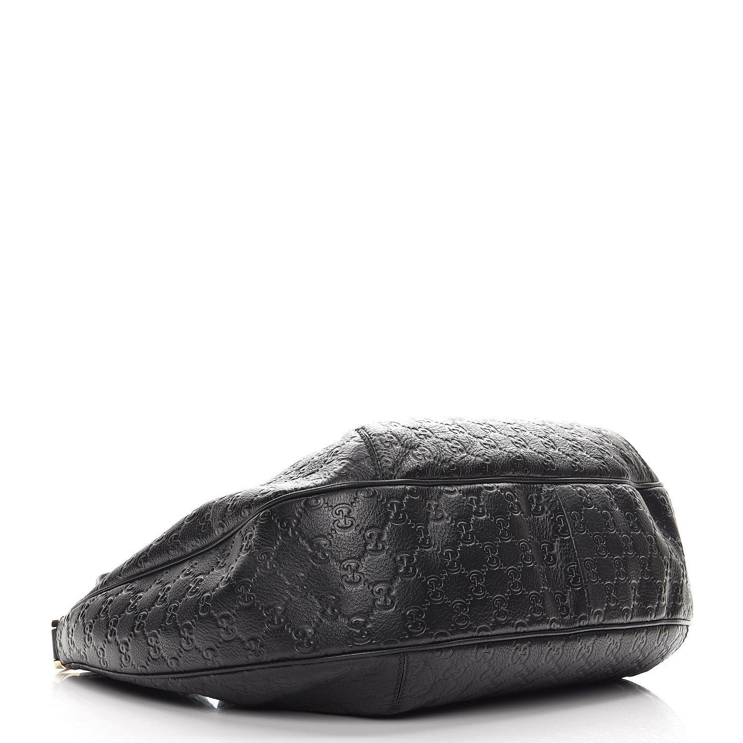 Gucci Guccissima Large New Ladies Web Hobo Black 4 of 8
