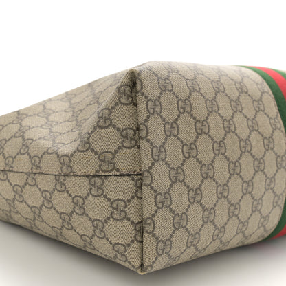 Gucci GG Supreme Monogram Medium Ophidia Shopping Tote Brown 10 of 10
