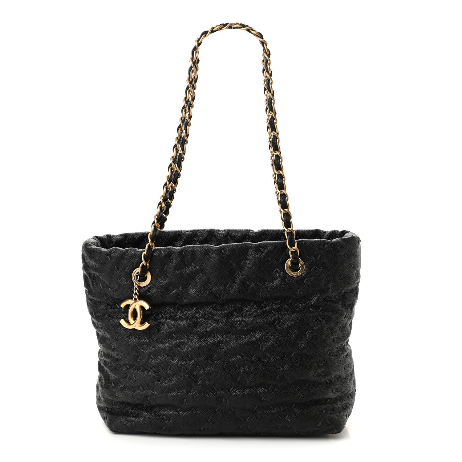 Chanel Caviar Stitched Tote Black 1 of 10