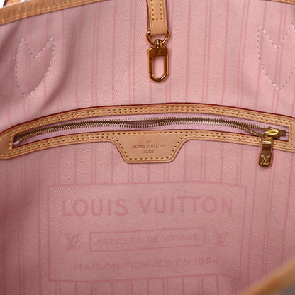 Louis Vuitton Damier Azur Neo Neverfull MM Rose Ballerine 6 of 13