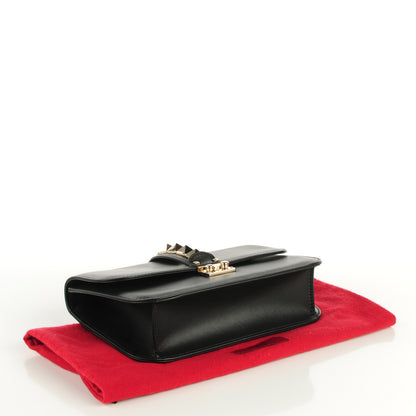 Valentino Garavani Vitello Medium Glam Lock Rockstud Flap Black 4 of 7