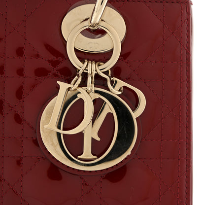 Christian Dior Patent Cannage Medium Lady Dior Red 11 of 11