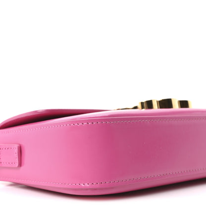 Celine Shiny Calfskin Triomphe Shoulder Bag Fuchsia 10 of 11