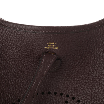 Hermes Taurillon Clemence Amazone Evelyne TPM Rouge Sellier 6 of 9