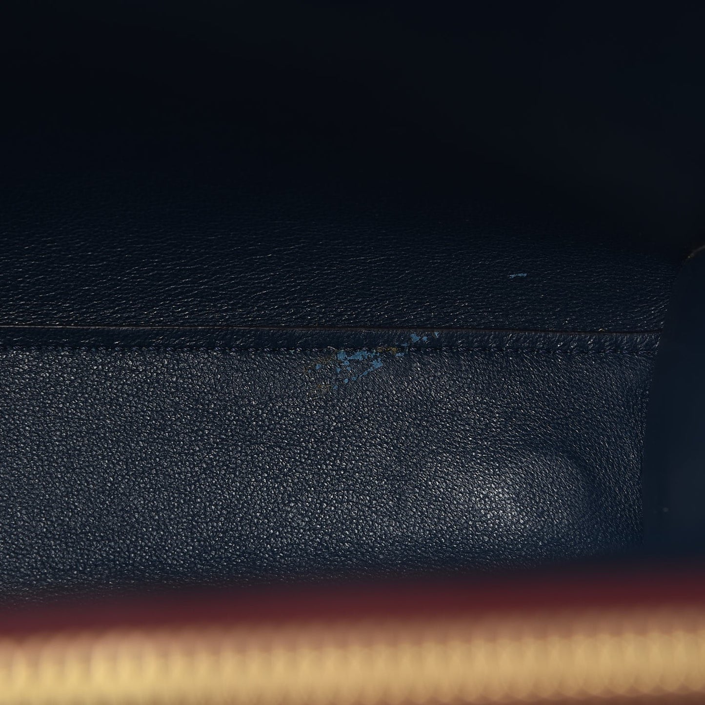 Calfskin Boxy Tote Burgundy