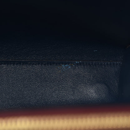 Celine Calfskin Boxy Tote Burgundy 9 of 11