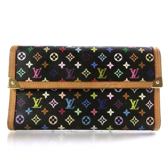 Monogram Multicolor Porte Tresor International Wallet Black