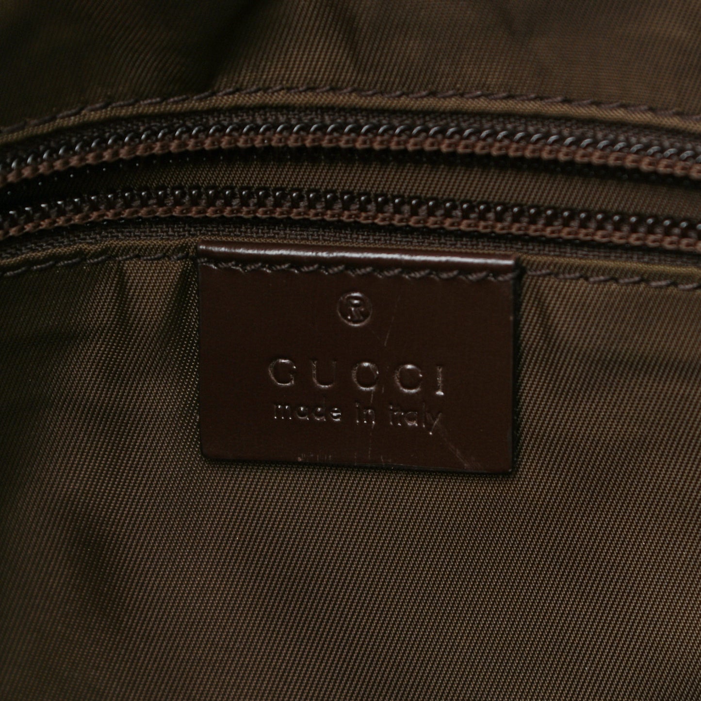 GG Plus Monogram Interlocking G Medium Backpack Dark Brown